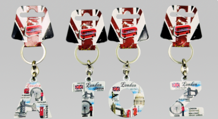 Alphabet Keyring - KR-A To Z (London)