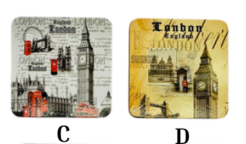 Set of 4 Coasters - 1462