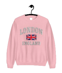 London England Sweatshirt - Pink