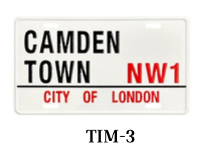 Metal Sign Plate - TIM-3