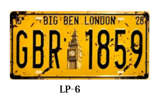 License Plate - LP-6