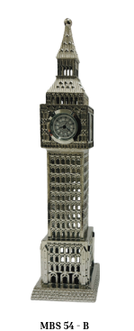 Xtra Large Metal Big Ben - MBS 54-B (Silver)