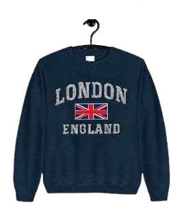 London England Sweatshirt - Navy Blue