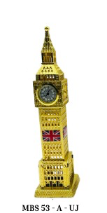Large Metal Big Ben - MBS 53-A-UJ (Gold)